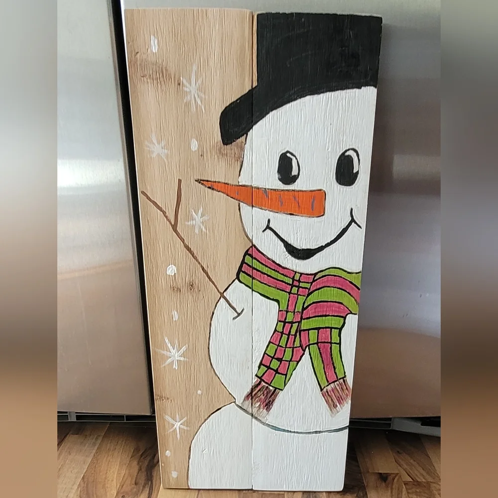 Festive Snowman And Angel